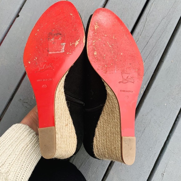 Christian Louboutin Corazon Canvas Espadrilles size 40 - Picture 7 of 9